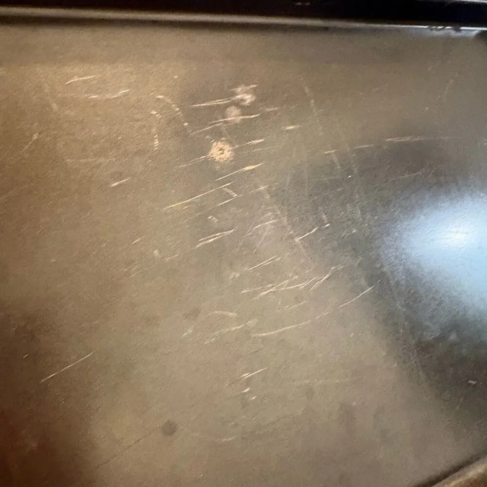 Vintage Dark Metal Non Stick Baking Sheet Cookie Pan Tray Pre-owned